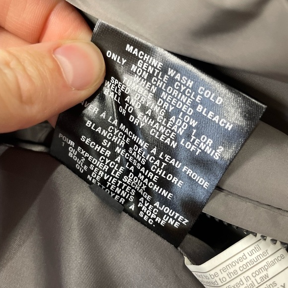 Cole Haan Down Puffer Coat Womens XS Gray Quilted Pockets Hood - Picture 5 of 11